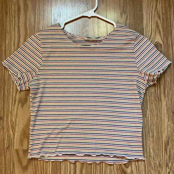Tops - Multi colored striped T-shirt